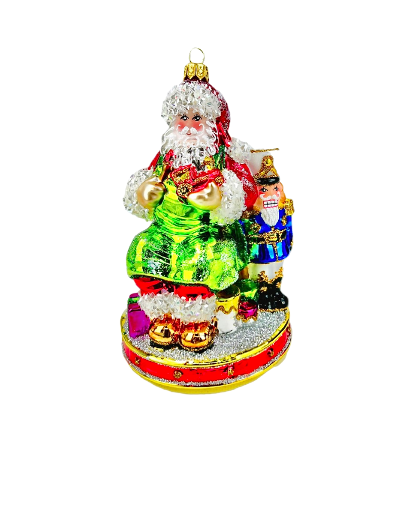 Holiday ornament with nutcracker soldier design - OK11