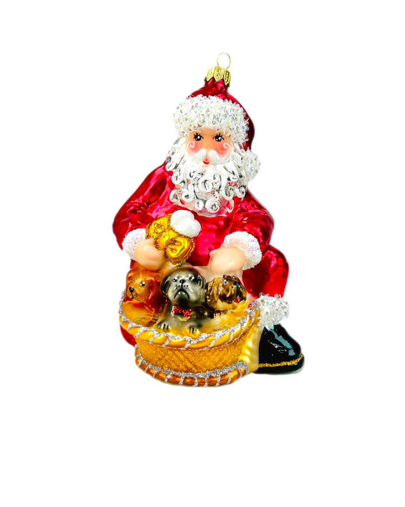 Handcrafted glass ornament, model OKR22, from The Ornament King collection.