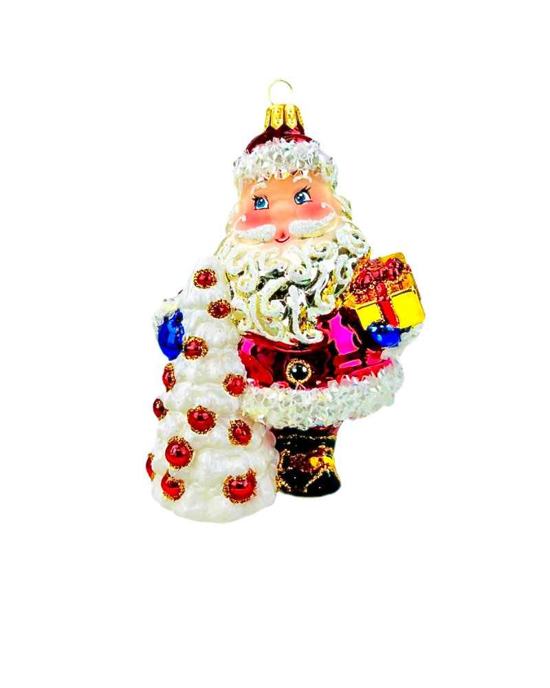 Festive Christmas ornament featuring snowflake pattern - OKR31