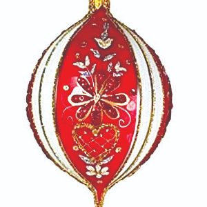 Handcrafted glass ornament, model 20361-t, from The Ornament King collection.