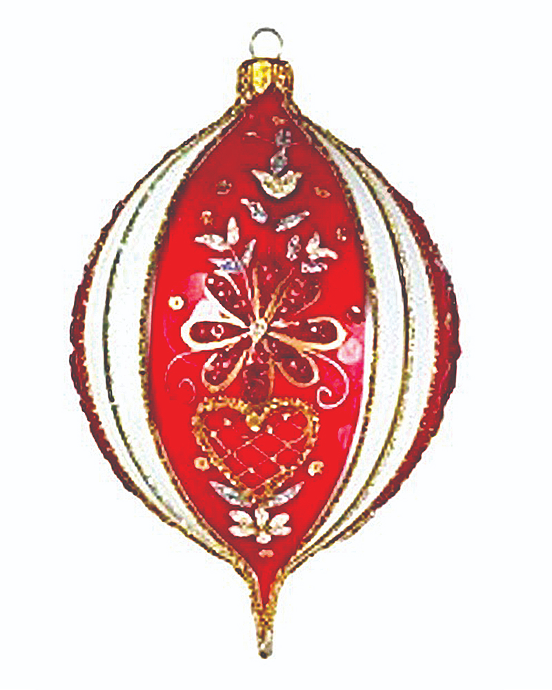 Handcrafted glass ornament, model 20361-t, from The Ornament King collection.