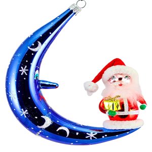 Santa Claus ornament holding gift bag - Style 30229